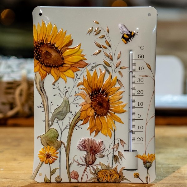 Grätz Thermometer Sonnenblumen Bild 1